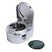 Produktbild Mini Portable Auto Aschenbecher mit LED-Licht Universal Home Zigarette Aschenbecher Raucherzubehör für Armaturenbrett Zigarre Zigarette - Silber