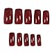 500pcs False Nail Art Tips Nail Beauty DIY Tips Deep Red