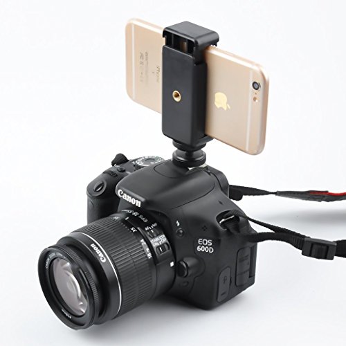 Gosky universale smartphone treppiedi adattatori, staffa di supporto per treppiedi, mobile phone selfie stick supporto a clip, adattatore di montaggio per monopiede, treppiede per iPhone 6s 6Â 5s 5Â Samsung Galaxy