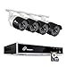 Produktbild Loocam 4CH 1080P HD-TVI DVR Video Überwachungssystem 4 x 2.0MP (1920x1080P) Außen Überwachungskamera Set 1TB Festplatte, Bewegungserkennung & Email Alarm, 30M IR Nachtsicht