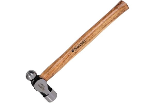 Eastman Ball Pein Hammers - American Type, 300 Gms, Drop Forged Steel with Seasoned Wood Handle Fitting For Home Industrial & Professional Use (E-2064)