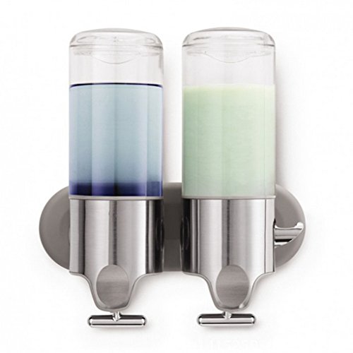 MagiDeal Shampoo- und Seifenspender für Wandmontage – klar, 500ml - 3