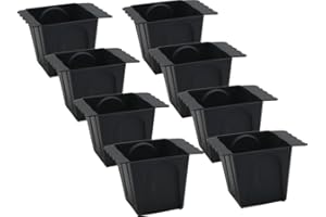 MC-Trend Paletten Blumenkästen - Pflanzkasten für Europalette - Balkonkasten Blumentopf aus Kunststoff Design Welle (anthrazit KLEIN 8X)