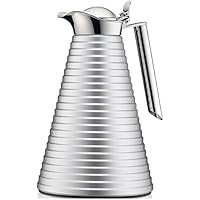 Alfi 1560.269.100 Ágata, 1 L, aluminio, Ice Plata, 17,5 x 17,5 x 29,2 cm