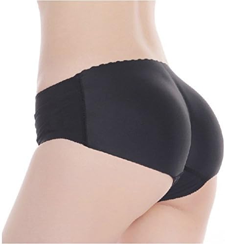 AQURE™ Lady Padded Seamless Butt Hip Enhancer Shaper Panties Underwear Black M