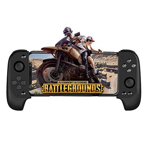 Preisvergleich Produktbild Wireless Gamepad Controller Key Mapping Teleskopisch Handy Gamecontroller Flexibel Joystick Unterstützen Android iOS Online Schießen Rennen Spiel Kompatibel PUBG Fornite Kein Simulator Schwarz