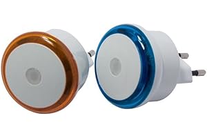 Chacon 42004 Veilleuse sur prise, Orange ou Bleu