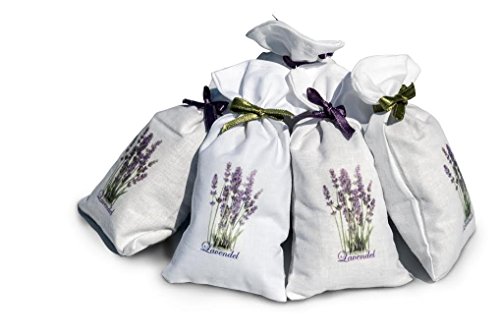 6 x Lavendelsäckchen mit 100% kroatischem, natürlichem Lavendel in Premiumqualität - handgefertigte Duftsäckchen aus Kroatien