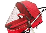Universal Moskitonetz, Insektenschutz passend für Kinderwagen Buggy Sportwagen Jogger und Reisebett Fliegenschutz Mückennetz - 3