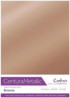 Centura Metallic A4 Printable 310gsm Printable Card Pack - Bronze 10 sheets.