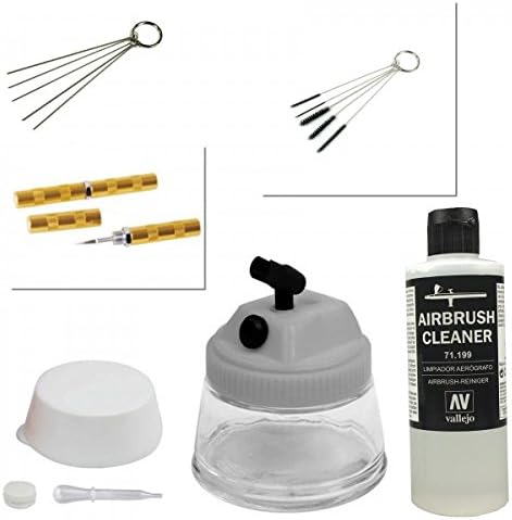Airbrush Cleaning Set Clean Downlight, Brushes, Steamer &amp; Sticks, Airbrush Cleaner
