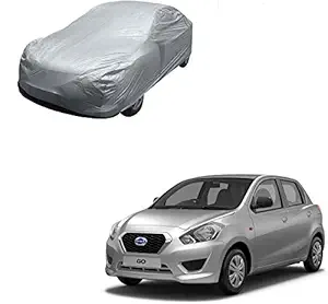 Kozdiko Silver Matty Car Body Cover with Buckle Belt for Datsun Go/Maruti New Swift/Volkswagen Polo/Hyundai Grand Nios/Toyota Etios Liva/Tata Tiago/