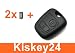 Produktbild KIS® 2Tasten Ersatz Schlüssel Fernbedienung Gehäuse für Toyota Aygo + 2x Taster