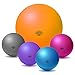Produktbild Sosila Gymnastikball, anti burst, Yogaball, Pilatesball, Fitnessball, Sitzball mit Pumpe, rutschfest, berstsicher von 65/75/85cm, 150kg Maximalbelastbarkeit, Pezziball Swissball als Fitness Kleingeräte und Balance Stuhl, ideal für Rehasport, Balanceübungen, Koordinationsübungen, Schwarz, Lila, Orange und Blau (Orange, 75cm)
