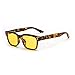 Produktbild Cyxus Blaulichtfilter UV Schutz 49mm Gesundheit Lesebrille Schutzbrillen , Anti-Glanz, Anti-Ermüdung der Augen, groß für Computer oder Handy Leser Unisex (Männer oder Frauen), rechteckig Kunststoff Schwarz Frame / Gelb Linse, CY GL-0005