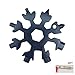 Produktbild 18-in-1 Edelstahl Schneeflocke Multi-Tool, Outdoor Portable Snowboard Keychain Schraubendreher Flaschenöffner Incredible Tool (Black)
