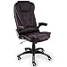 Produktbild XXL Chefsessel PLUS DELUXE Racing Sport Bürostuhl Chefsessel Racer Sessel Stuhl Kunstleder Braun gepolsterte Armlehnen