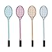 Produktbild 4 Stk Neuheit niedlich Federballschläger geformte Gel Ink Pen liebenswert Tennis Racket Stifte 0,5 mm feinen Punkt Creative Tools schreiben