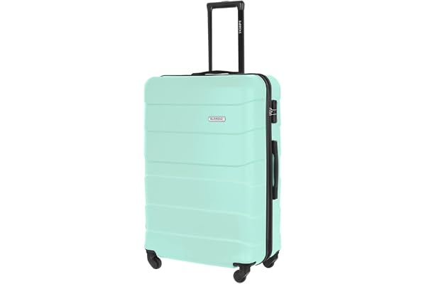 BARRENS Valise Grande Taille XL Bagage Soute 91 L Valises ABS Ultra Resistant 4 Roues Silencieuses Mallette de Voyage XXL Check in Luggage Suitcase 77x52x29 cm (Menthe)