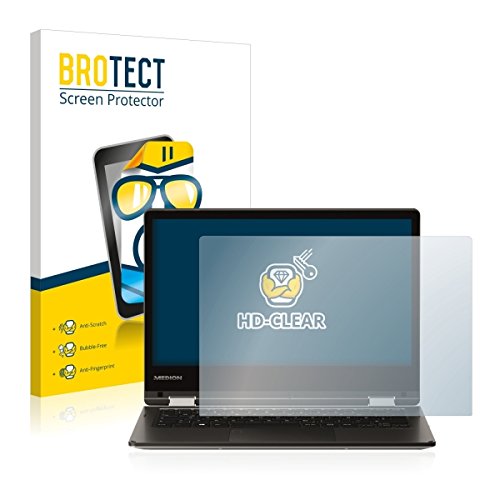 2x BROTECT HD Clear Displayschutz Schutzfolie für Medion Akoya E2228T (kristallklar, extrem kratzfest, schmutzabweisend)