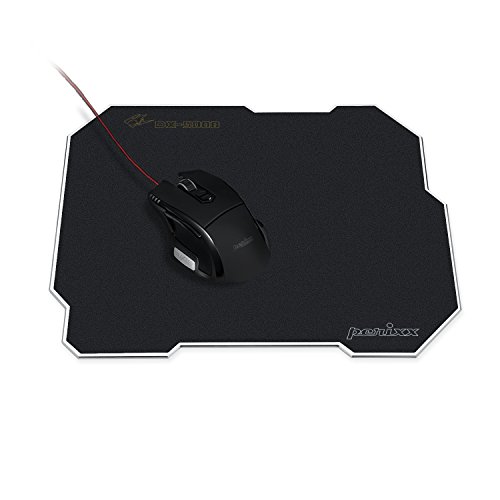 Perixx DX-5000L, Wende Gaming Mauspad – Aluminium – Beidseitig verwendbar – Seite 1 präzise Kontrolle – Seite 2 Geschwindigkeit – 320 x 270 x 3 mm - 3