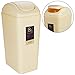 Produktbild STARVAST Abfalleimer Deckel Mini Küche Abfalleimer 8 Liter kleine Mülleimer Schlafzimmer Badezimmer Schwingdeckel Kunststoff Beige Mülleimer