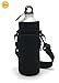 Produktbild Wommty 32 Oz Insulated Neopren Wasserflasche Trinkflasche Flaschenkühler Flaschentasche Isolierflasche Hydro Tote mit Tragegriff und Kunststoff Rucksack Haken für Klettern Radfahren und Laufen Outdoor Aktivitäten