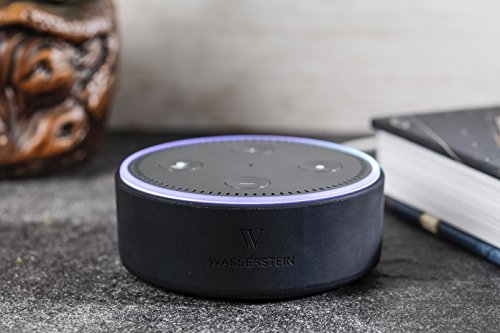 Preisvergleich Produktbild Echo Dot Silicone Skin by Wasserstein (1 Pack, Schwarz)