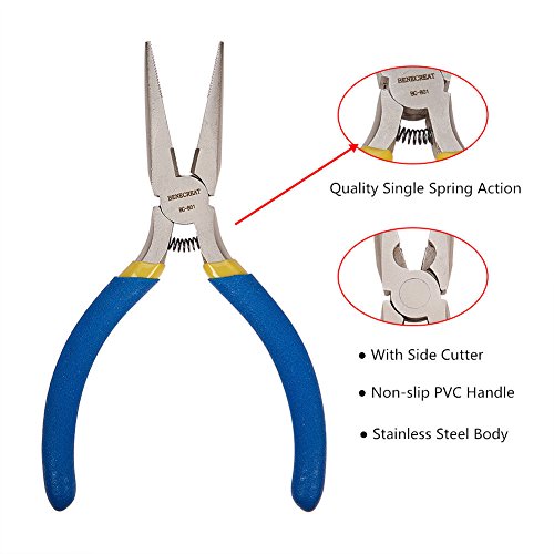 benecreat Jewelry Zange für Schmuckherstellung Long Nose Pliers - 4