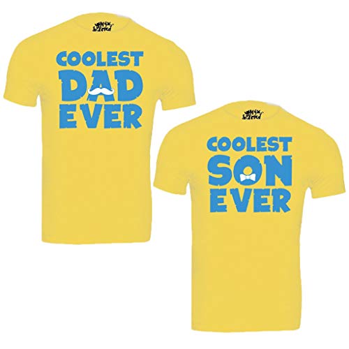 Bon Organik Cotton Coolest Dad/Son Ever Father Son Printed Tees