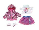 zapf creation baby born sister frisierkopf + gratis accessoire PAILLETTEN-JACKE: Die pinke Pailletten-Jacke funkelt im Sonnenlicht besonders schön und ist das Highlight dieses Outfits.