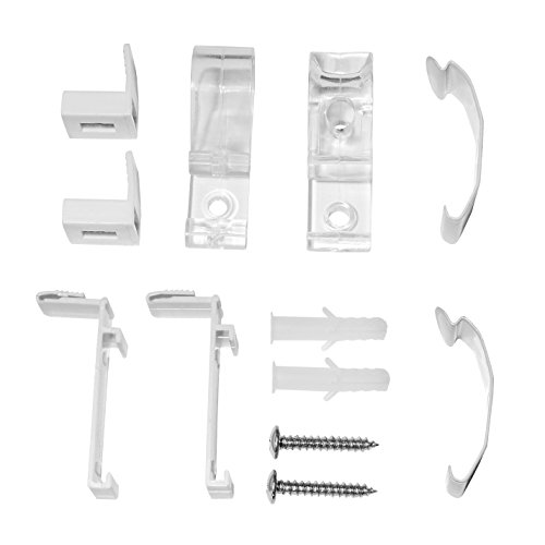 TEXMAXX Fensterrollo Duo-Rollo Sonnenschutz mit Kettenzug und Klemmfix ohne bohren in WEISS, Leisten in Weiss – 80 x 150 cm – inkl. Zubehör - 6