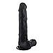 Produktbild RealRock realístico mit Penis Hodensack 28,5 cm - schwarz