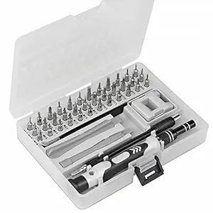 Prime Deals Precision Screwdriver Set 45 In 1 Screwdrivers Set Multi-function Magnetic Repair Computer Tool Kit For iPhone, ipad, PC, Laptops, Smartphone, Watches and Home Use (Grey)