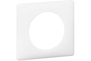 LEGRAND - Plaque Céliane - Plaque de Finition pour Prises et Interrupteurs Céliane - 1 Poste - Laqué Blanc