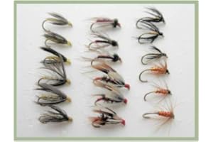 TROUTFLIES UK WET VARIETY PACKS Wet Trout Flies, 18 Pack, Northern Countries Spider Patters, Fishing Flies, Choice of sizes