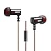 Produktbild Fulltime® Ursprüngliche KZ-ED9 T-förmigen Treibereinheit In-Ohr-Kopfhörer Pro Performance Tuning Düsen Earbuds für iPhone / Samsung / LG / HTC-Smartphones / Media Players (Mit Mikrofon Version), Black Edition