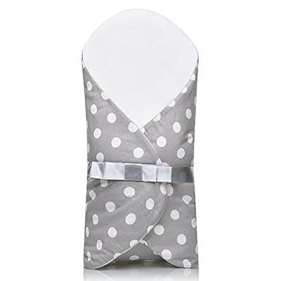 Sevira Kids Nouveauté - Innovation - Sevira Kids - Gigoteuse d'emmaillotage évolutive Kangourou 0 - 12 mois - Pois chic Gris
