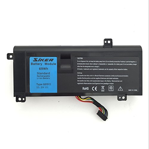 SIKER®High Leistung 69WH Laptop-Batterie G05YJ für Dell Alienware M14X 14 A14 R3 R4 Serie 14D-1528 Alienware Alienware G05YJ 0G05YJ Y3PN0 8X70T - 12 Monate Garantie