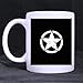 Produktbild Office/Birthday Gifts Presents Military US Army Star Tea/Coffee/Wine Cup 100% Ceramic 11-Ounce White Mug