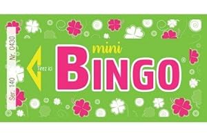 LOTOQUINE Ticket Mini-Bingo, Vert, Lot de 500