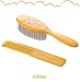 Baby Station Newborn Baby Comb and Soft Brush Set - Grooming Hair Care Products for Babies & Infants (Yellow) RS.249.00