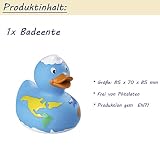 Windeltorte Badeentchen „Hugo“ Geschenk zur Taufe oder Geburt Geschenkfertig in Folie verpackt. Auf Wunsch mit kostenlosen Grußkärtchen und Wunschtext - 3