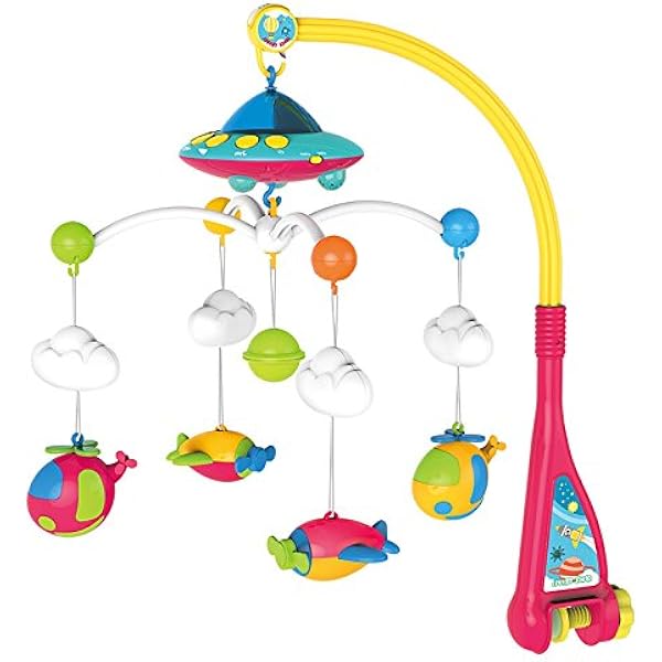 musical cot mobile with lights