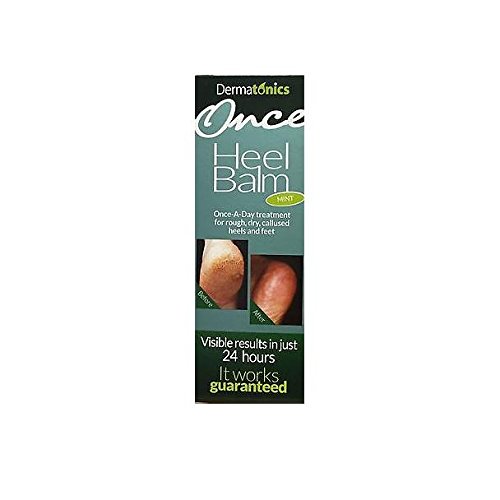 Dermatonics Heel Balm Once-A-Day Mint For Rough, Dry, Callused Heels and Feet