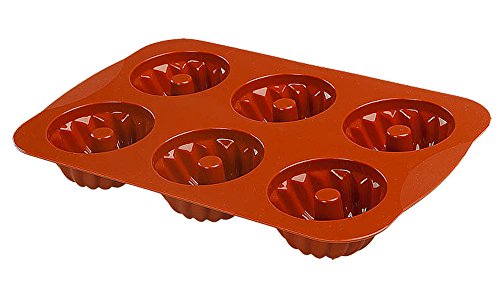 baekka Muffin-Backform Gugelhupf terracotta 6er Form, Silikon-Backform - 2