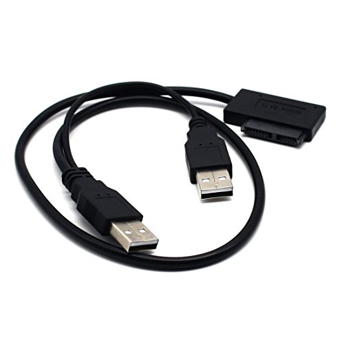 fiimi USB 2.0 zu SATA 7 + 6 13pin Adapter Konverter Kabel für Laptop Notebook CD-ROM - 4