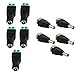 Produktbild Ouneed Ladegerät 5 Stecker + 5 Buchse DC Verbinder, 2.1x5.5mm DC Netzkabel, Jack Adapter Verbinder für LED-Streifen-Licht,LED-Band-Licht und CCTV-Kamera, Benutzen Sie DC (5 Paare/Paket)