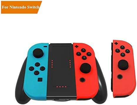 LILY Charging Grip for Nintendo Switch Joy-Con With Indicator Light, Charging Dock Comfort Handle Grip (Black)
