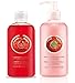 The Body Shop Strawberry Shower Gel 250ml + The Body Shop Strawberry Body Lotion Puree 250ml FOR NORMAL TO DRY SKIN
